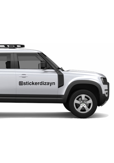 İnstagram Kişiye Özel Sosyal Medya Instagram Araba Oto Motosiklet Sticker 00926 25 Cm