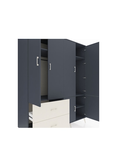 Kronos Gardrop 5 Raflı 2 Çekmeceli 2 Askılı 176x59x221 Antrasit-antrasit/aytaşı Antrasit/aytaşı Kronos Gardrop 5 Raflı 2 Çekmeceli 2 Askılı 176x59x221 Antrasit-antrasit/aytaşı Antrasit/aytaşı