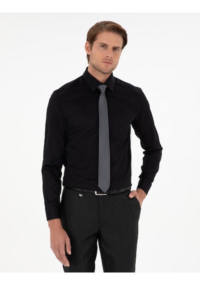 Pierre Cardin Erkek Siyah Gömlek Basic 50286106-vr046 Siyah