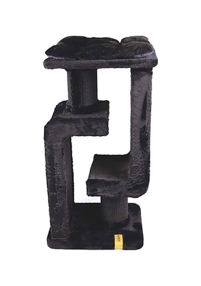 M-pets Panther Premium Duo Tırmalama Tahtalı Kedi Ağacı Siyah 48x40x98 Cm 244-54037.01