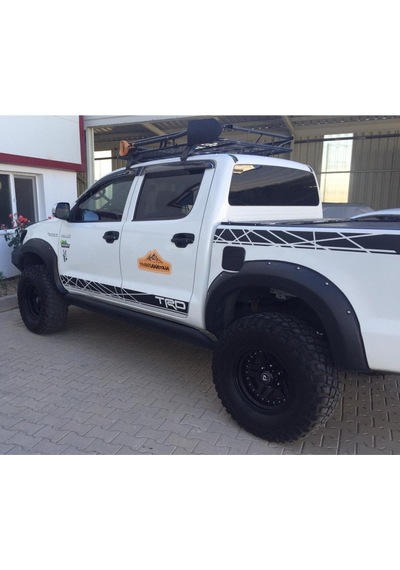 Ducki Toyota Uyumlu Hilux Vigo 2012-2015 Kapı Kol Set Siyah
