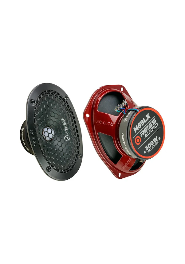 Reıss Audıo Rs-m69lx Oto Midrange Oval 6x9 Inç Rgb Ledli 300w Kapaklı 2li Hoparlör