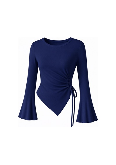 Wild Flower Lacivert Yuvarlak Yaka Drape Detaylı İspanyol Kol Tesettür Uyumlu Üst Bluz Lacivert Wild Flower Lacivert Yuvarlak Yaka Drape Detaylı İspanyol Kol Tesettür Uyumlu Üst Bluz Lacivert