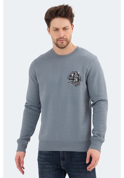 Jack & Jones 12256818 Erkek Mavi Sweatshirt Mavi
