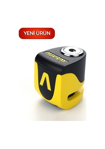 Auvray Alarmlı Disk Kilidi 6 Mm 120db Sarı-siyah B-lock06 Mini