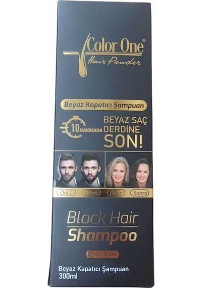 Color One Saç Siyahlaştırıcı Şampuan Boya Siyah 300 Ml