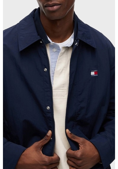 Tommy Jeans Klasik Yaka Çıtçıtlı Slim Fit Ceket Erkek Mont Dm0dm22733 C1g Lacivert