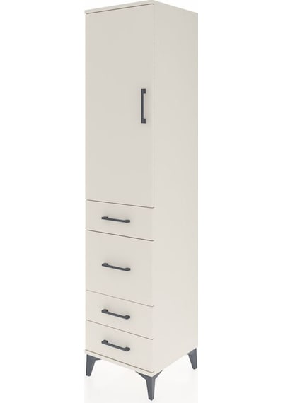 Hyperion Dolap 3 Raflı 4 Çekmeceli Tek Kapaklı 44x44x195 Aytaşı-aytaşı Aytası