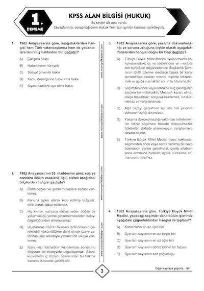 2025 Kpss Alan Bilgisi Tamamı Çözümlü 5 Deneme Sınavı