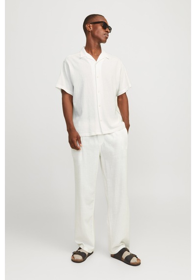 Jack & Jones Jorluke Crınkle Resort Beyaz Erkek Gömlek 000000000102262879 Beyaz
