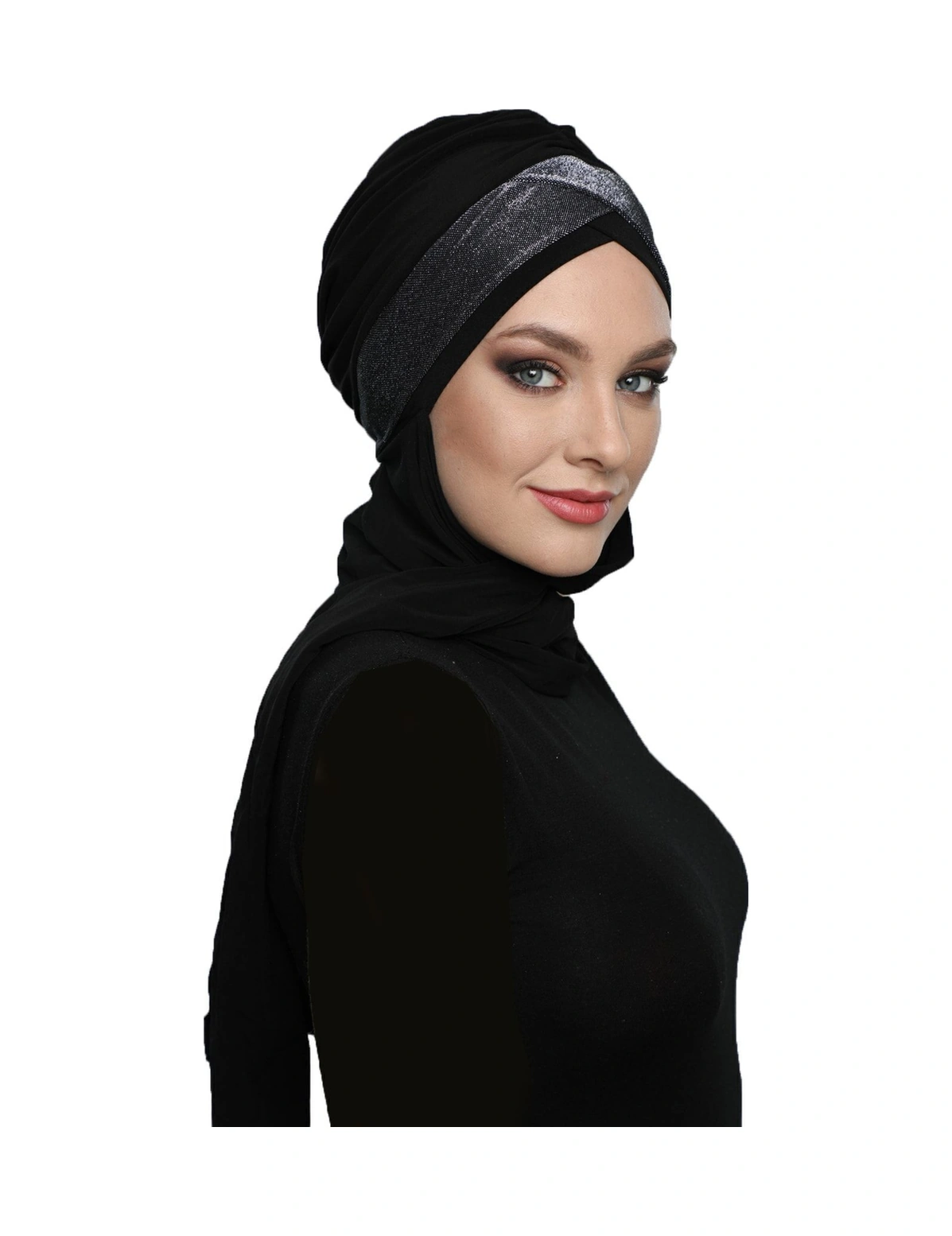 Elysianfidan Çapraz Pike Atkılı Astarlı Siyah-gümüş Hazır Türban Tesettür Bone Siyah-gümüş Elysianfidan Çapraz Pike Atkılı Astarlı Siyah-gümüş Hazır Türban Tesettür Bone Siyah-gümüş
