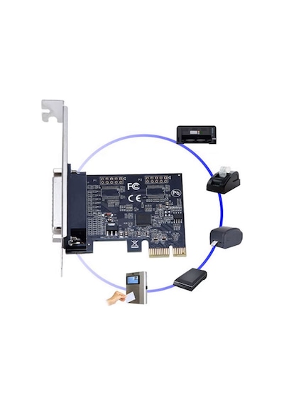 Pcı-e Lpt Paralel Port Kart Db25 Pin Pcı Express Paralel Port Kartı