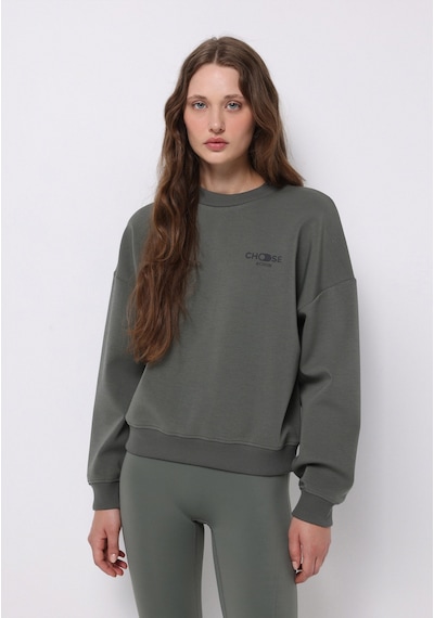 Colin's Colins Regular Fit Yuvarlak Yaka Nakışlı Kadın Yeşil Sweatshirt Cl1076363 Q1.v2 Sag Sage Colin's Colins Regular Fit Yuvarlak Yaka Nakışlı Kadın Yeşil Sweatshirt Cl1076363 Q1.v2 Sag Sage