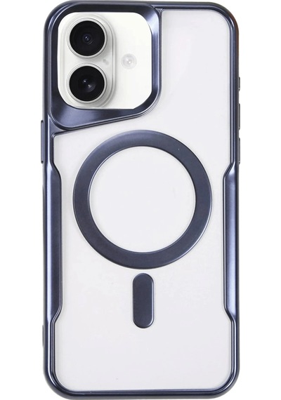 Newface - 262 - Apple iPhone Uyumlu 16 Kılıf Boyi Magsafe Silikon Kapak - Csmo-tex - - Lacivert