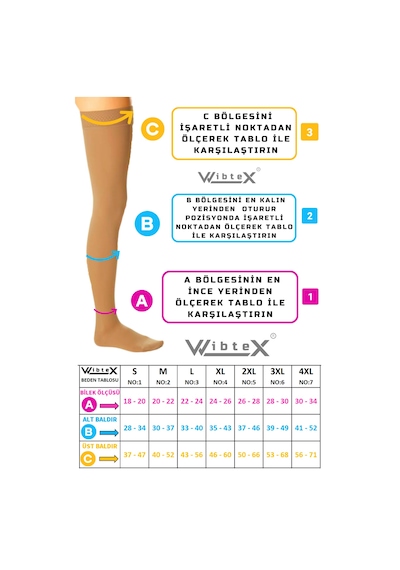 Wibtex Diz Üstü Varis Çorabı Ten Rengi CCL2 7 Kapalı Diz Üstü