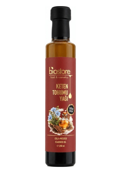 Biostore Soğuk Sıkım Keten Tohumu Yağı 250 Ml