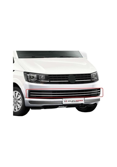 Volkswagen Transporter T6 Ön Tampon Çıtası 6 Prç Krom 2015 ve Son