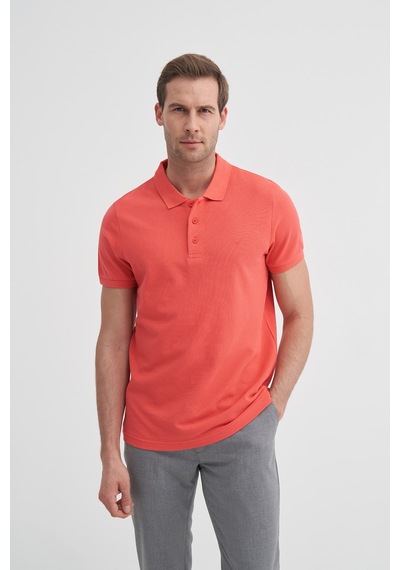 Cazador 46130 Polo Pıke Tshırt Erkek Polo Yaka Nar Çiçeği Tişört Narçiçeği