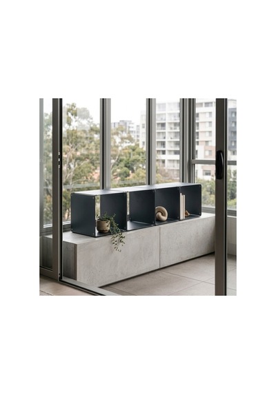 Node 4'lü Modüler Metal Tezgah Üstü Mutfak Rafı Ve Konsol Düzenleyici Stand 33x33 Cm Gri - 943953504 Gri