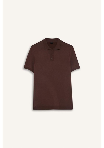 DeFacto Standart Fit Polo Yaka Triko Kısa Kollu Tişört E3241AX25SPBN496 DeFacto Standart Fit Polo Yaka Triko Kısa Kollu Tişört E3241AX25SPBN496