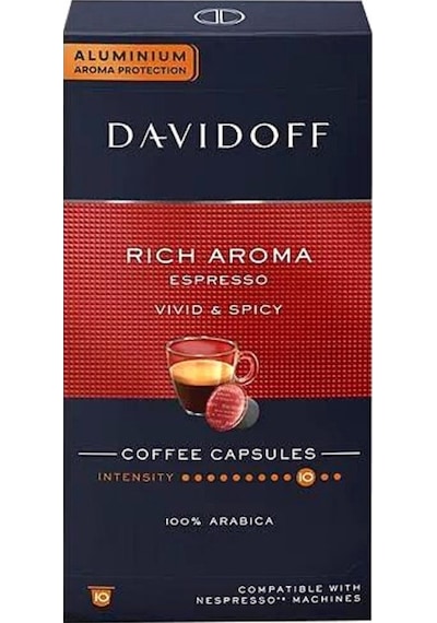 Davidoff Rich Aroma Espresso Vivid & Spicy Coffee 10'lu Kapsül Kahve