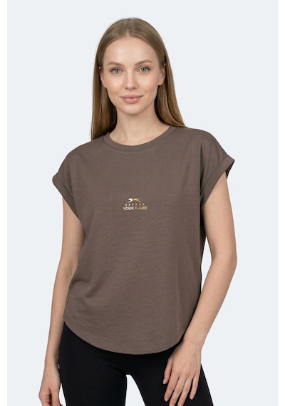 Slazenger Kapa Kadın Kahve Tişört Kahverengi