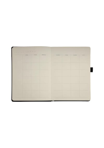 Venzi Sert Kapaklı Lastikli Tarihsiz Kalın Yapraklı Noktalı Defter 14x20 Cm Pastel Mor Genel