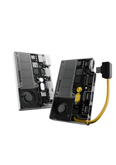 Sharge Disk Pro 4tb Dahili Nvme Ssd Li Aktif Soğutmalı 5 İ 1 Arada Usb-c Çok Portlu Hub, 10gbps Taşınabilir Ssd, Hdmı 2.1 Ve Usb-a Destekli