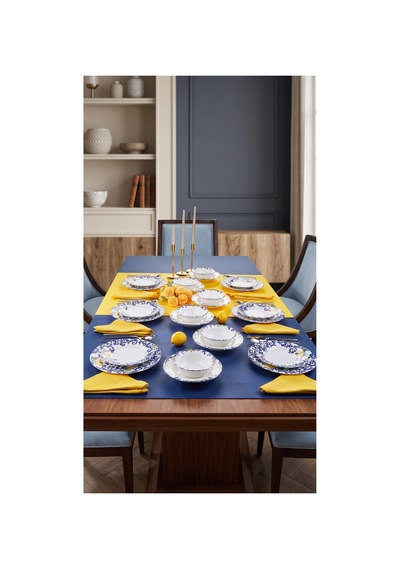 Cooker Sorrento 24 Parça Porselen Yemek Takımı Ckr4803 Lacivert