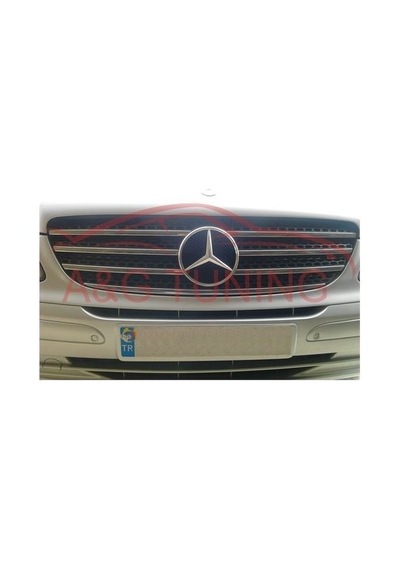 Mercedes Vito Krom Ön Panjur 2004-2010 7 Parça Paslanmaz Çelik N11.5518