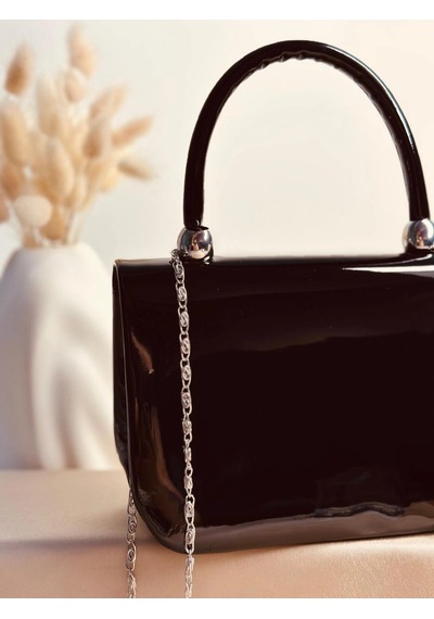 Elora Atelier Elora Gloss Siyah Çanta Çok Renkli