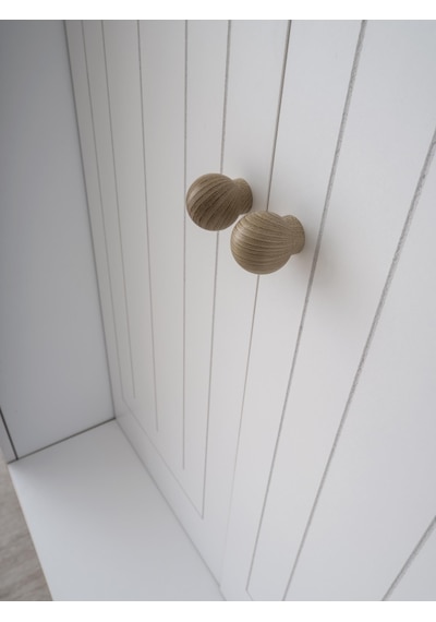 Dejavu Asklıklı Çekmeceli Ayakkabılık Portmanto 160x40x204cm Beyaz