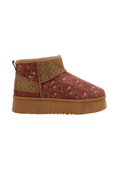 Kadın Vegan Deri Kahverengi Bilekte Bot - Camping Scooby Doo Tasarım Multicolor Kadın Vegan Deri Kahverengi Bilekte Bot - Camping Scooby Doo Tasarım Multicolor