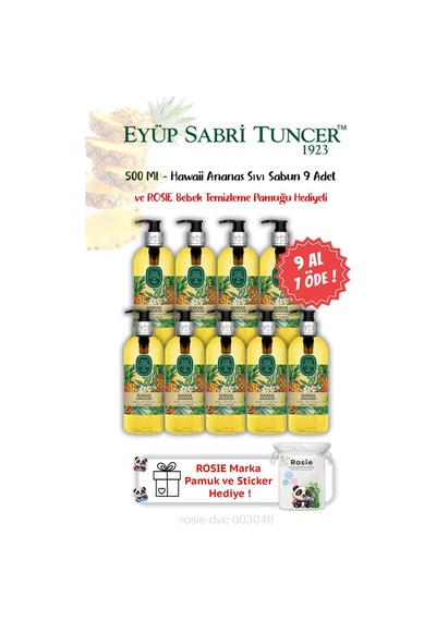 9 Al 7 Öde Sıvı Sabun Hawaii Ananas 500 Ml Ve Rosıe Hediyeli