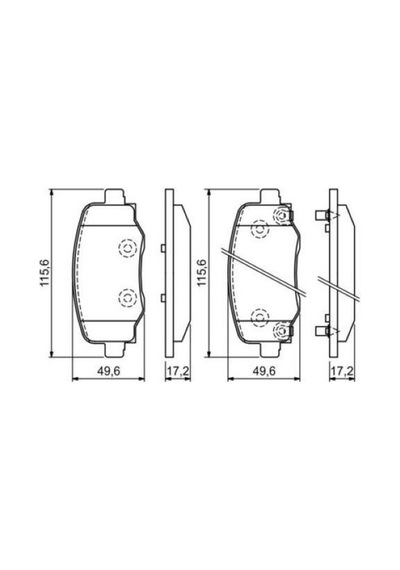 Jeep Compass 1.3 2020-2021 Bosch Arka Balata Netpar25733
