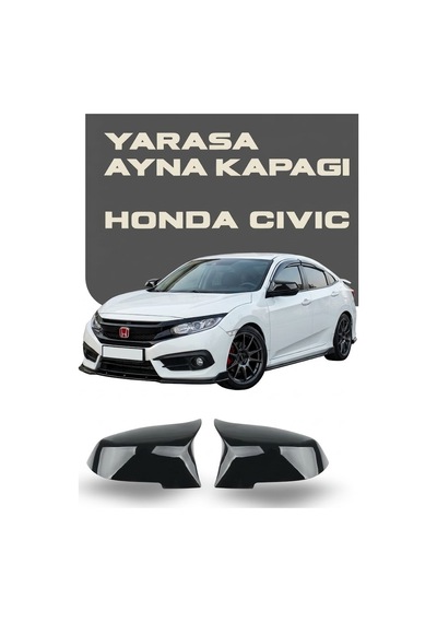 Honda Civic Fb7 2012-2016 Batman Yarasa Ayna Kapağı Piano Black