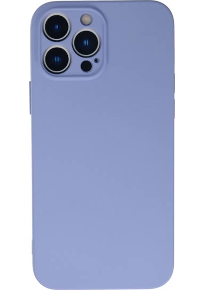 Newface Apple İphone 13 Pro Max Kılıf Nano İçi Kadife Silikon - Lila