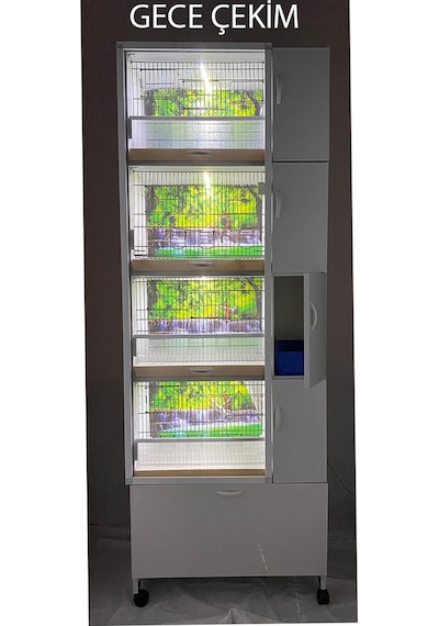İstanbul Kafes Model 1Dy Pvc Kuş Dolabı