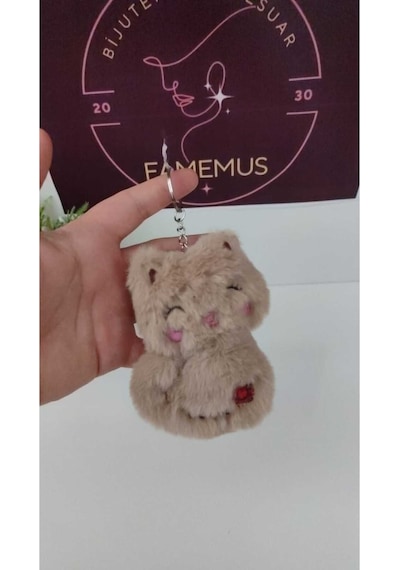 Sevimli Peluş Ayıcık Anahtarlık Boyut 13 Cm