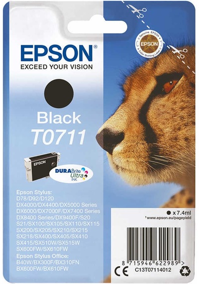 Epson T0711 C13T07114021 Siyah Kartuş