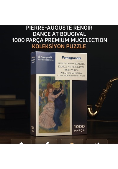 Pomegranate Artpiece Puzzle Pierre-auguste Renoir Dance At Bougival 1000 Parça Premium Museum Collection Koleksiyon Puzzle