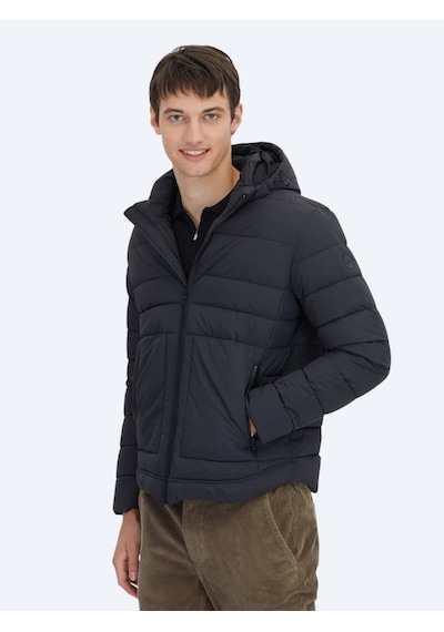 Kip Siyah Regular Fit Gömlek Yaka Casual Dokuma Mont Siyah