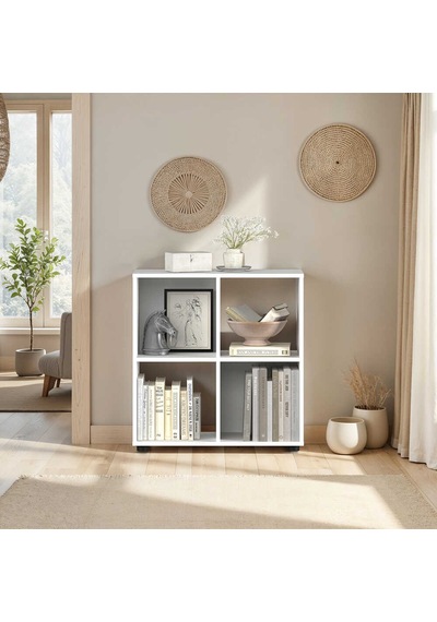 Cubic Kitaplık Beyaz 70x72x30 Cm Beyaz