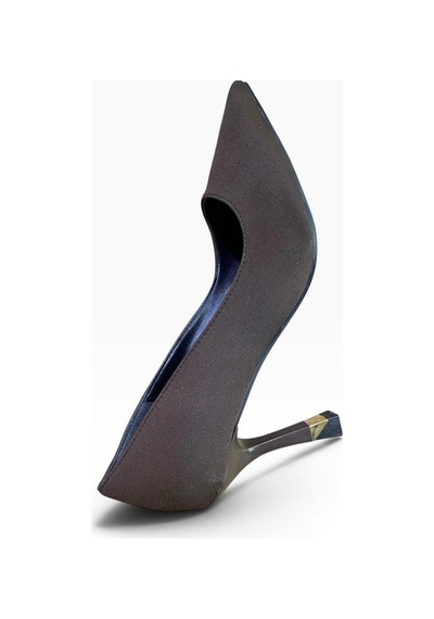 By Doğanrenas Kadın İnce Topuk Saten Stiletto Kahverengi - 942600550 Kahverengi