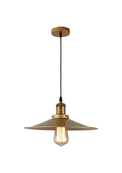 Dylight Retro Metal Eskitme Kaplama Tekli Metal Sarkıt Avize Çap:40 Cm Beyaz