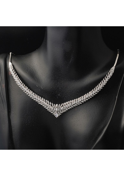Lilyum Beyaz Altın Set 14 Ayar Stpj33607