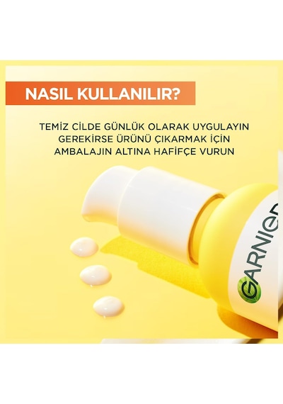 Vitamin C 2'si 1 Arada Aydınlatıcı Serum Krem, Uva, Uvb, Yüz Güneş Kremi