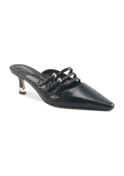 Nine West Barbara 5pr Siyah Kadın Topuklu Terlik 000000000102011984 Siyah
