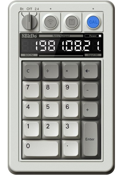 8bitdo Retro 18 M Edition Mekanik Numpad Gri