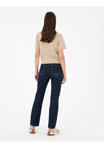 Pierre Cardin Kadın Koyu İndigo Jean Pantolon 50291374-vr089 Koyu İndigo